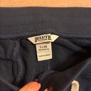 Duluth Trading Co Navy Sweatpants
